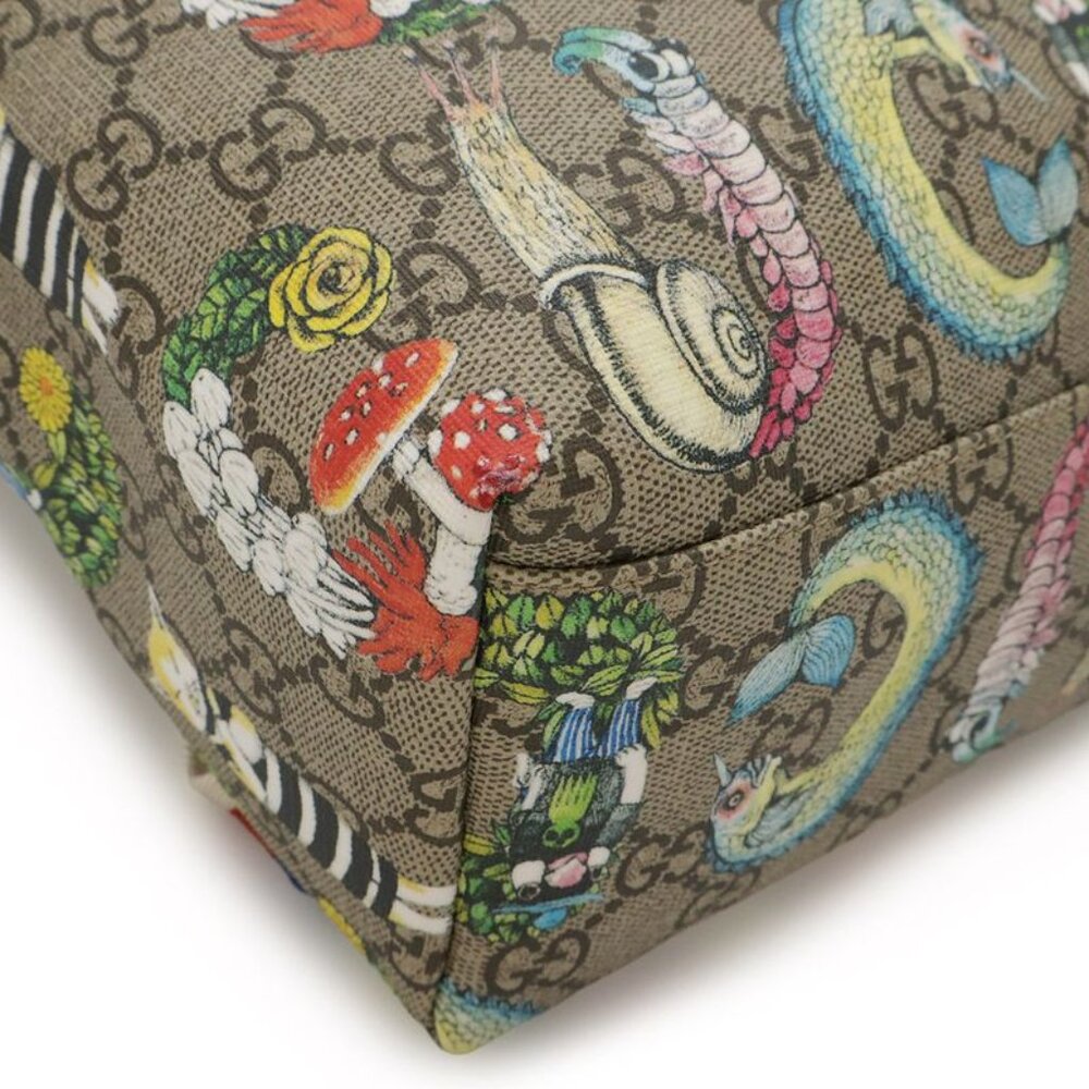 Gucci Childrens GG Supreme Backpack Higuchi Yuko Collaboration Print - Picture 3 of 7